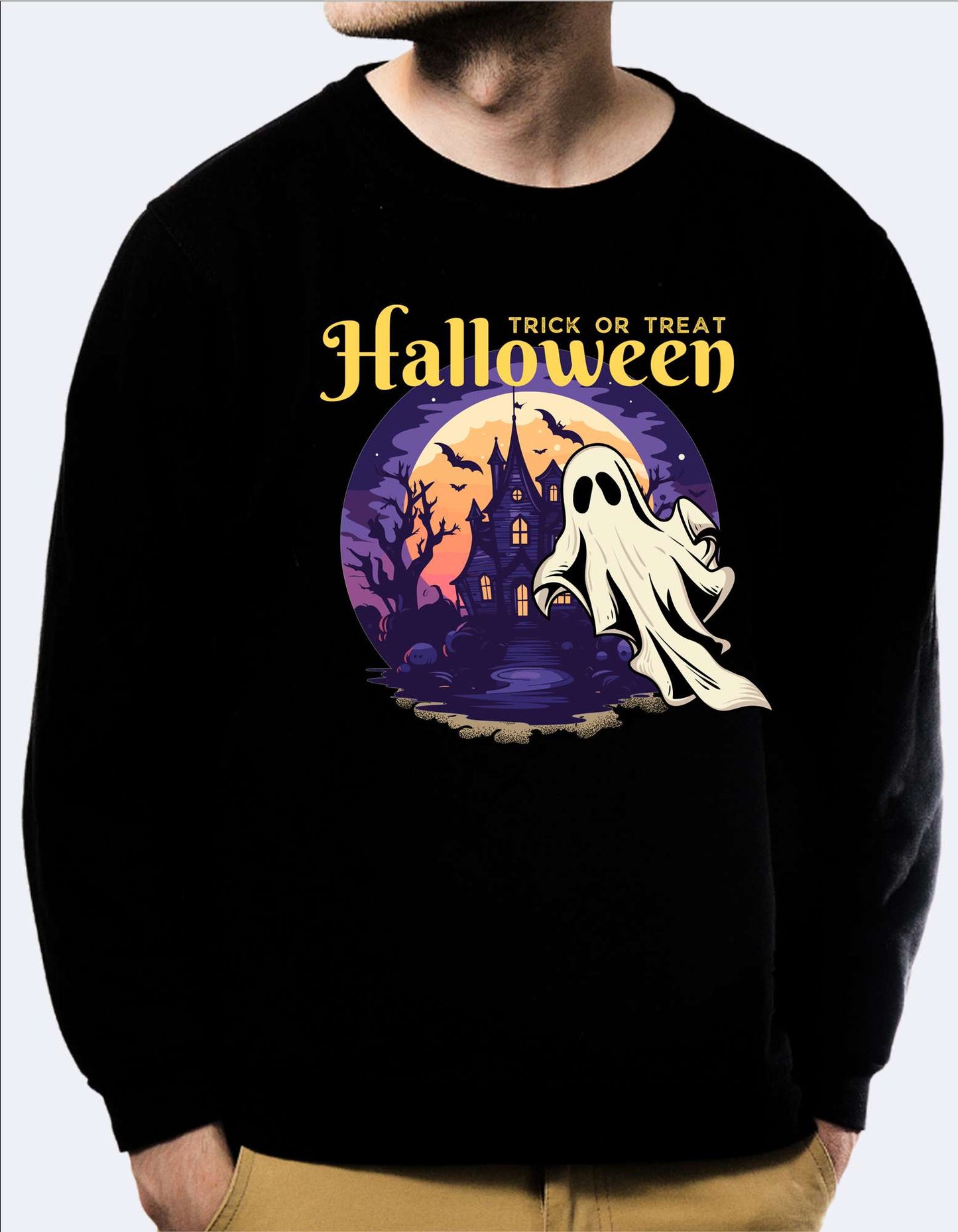 SK Sweatshirt Ghost haunting House