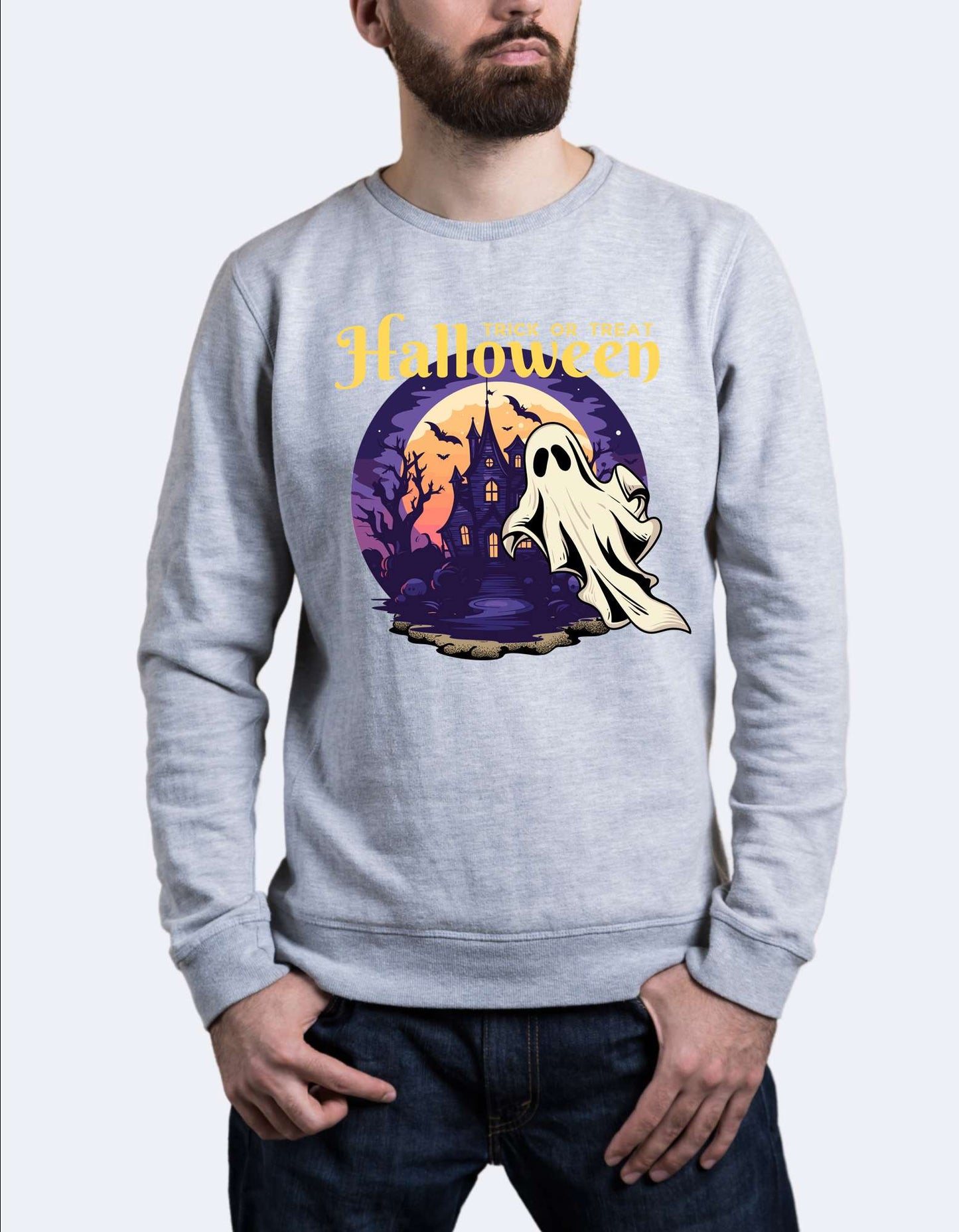 SK Sweatshirt Ghost haunting House