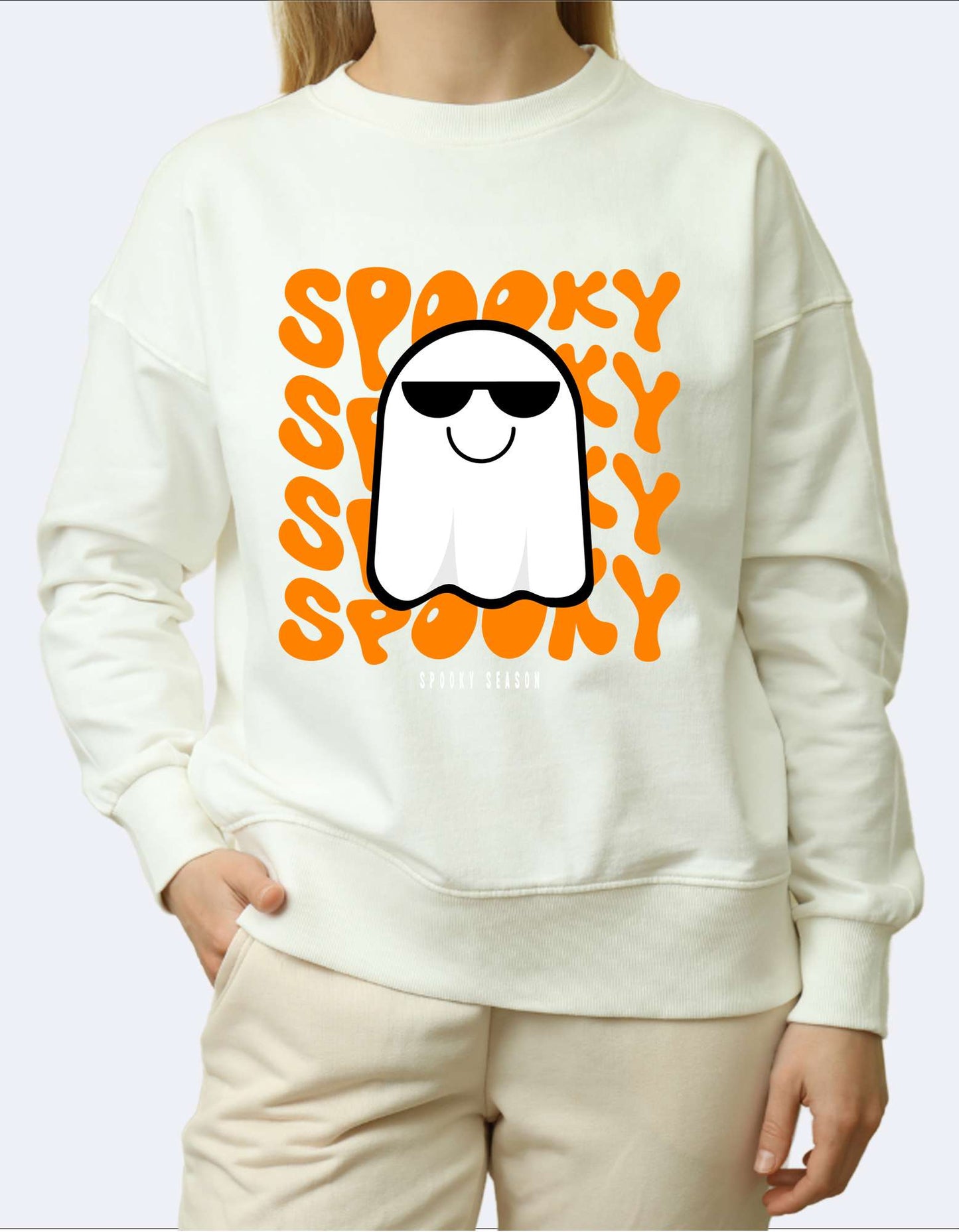 SK Sweatshirt Spooky Cool Ghost