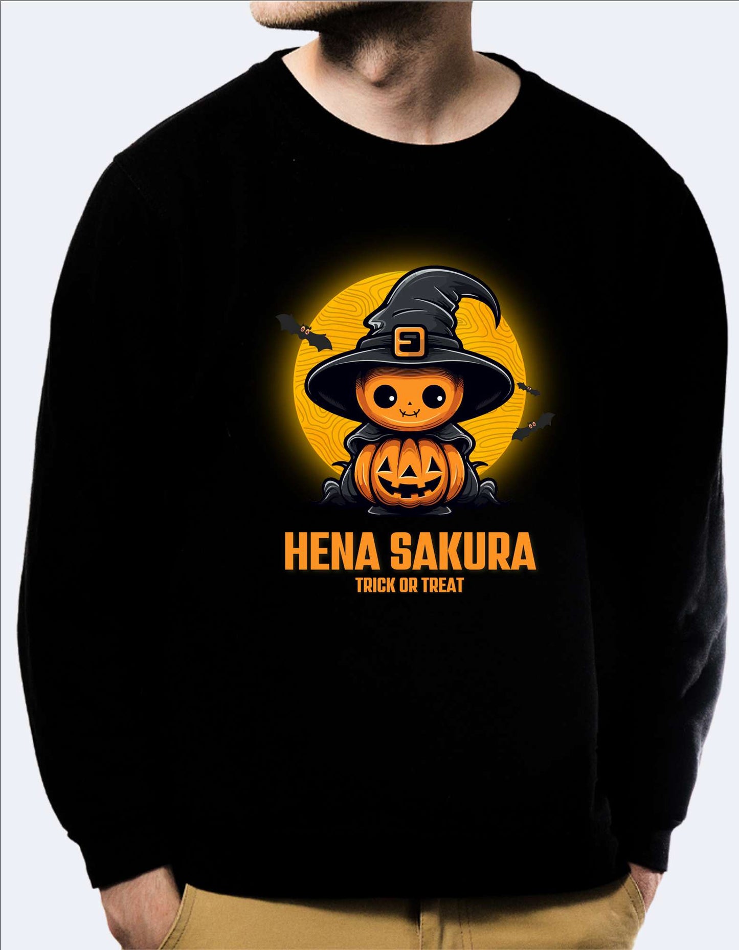 SK Sweatshirt Cute Pumpkin Witch